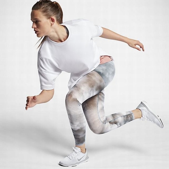 Nike Tulle Mesh Power Legendary Training Tights - Picture 2 of 8